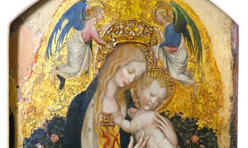 Pisanello - "Madonna della Quaglia" (1420 circa) - Particolare